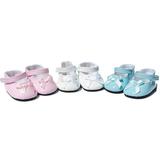18 inch Doll Shoes- 3 Pairs of Bow Mary Jane Doll Shoes- Fits 18 inch Fashion Girl Dolls