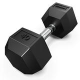 Synergee Rubber Encased Hex Dumbbells â€“ Individually Sold Weights for Strength & Conditioning Training (5 lbs â€“ 50 lbs)