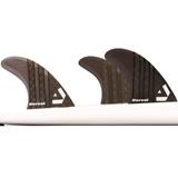 DORSAL Carbon Hexcore Thruster Surfboard Fins (3) Honeycomb FCS Compatible Black