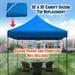 SUNNY Ez pop Up Instant Canopy 10 X10 Replacement Top Gazebo EZ Canopy Cover Only Patio Pavilion Sunshade Polyester-Blue