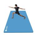 YR Workout Mat for Home Gym 6 x4 Large 1/2 Thick Foam Floor Exercise Matt Yoga Cardio Blue