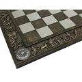 17 Greek Mythology Chess Board 1 5/8 inch Square Bronze and Pewter Color Medusa