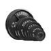 Steel Olympic Plates 175lb Set - Olympic Standard Premium Coated 2.5lb 5lb 10lb 25lb 45lb Pairs for Weight Lifting Powerlifting