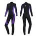 Men Women Wetsuit 3mm Neoprene Full Diving Suits Long Sleeve Thermal Sun Protection Stretch Wetsuits for Surfing Snorkeling Canoeing