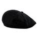 iOPQO Berets Fashion Men s Classic Beret Newsboy Flat Cap Casual Golf Cabbie Hat hat Black