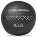 Philosophy Gym Wall Ball 18 LB - Soft Shell Weighted Medicine Ball with Non-Slip Grip