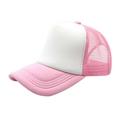 Summer Baseball Cap Quick Dry Mesh Back Cooling Sun Hats Sports Caps for Golf Cycling Running Fishing Outdoor Research for Children Kid Pink & White