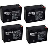 Universal Power Group 12V 10AH SLA Battery for Electric Scooter Schwinn S180 / Mongoose - 4 Pack