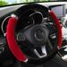 Fashion Plush Rhinestone Steering Wheel Covers Universal Car Decoration Vehicle Ornament Steering Wheel Cover For Car Auto Vehicle Steering Wheel Rhinestone Steering Wheel Cover Universal Car Red