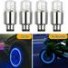 PENGXIANG 4x RGB LED Tire Tyre Air Valve Stem Cap Decor Flashing Light Car Bike Wheel Lamp for Car Bike Bicycle-Red