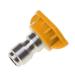 VerPetridure High-Pressure Nozzle Water Gun Quick-Connect Nozzle 1.0 Hole 15 Degrees Yellow Quick-Connect Nozzle Tool Pressure Washer Spray Nozzle Tips Multiple Degree