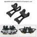 Ejoyous Plastic Black Adjustable Bike Pedals Straps Anti-slip Toe Clip Belt Bicycle Accessory Bike Pedal Adjustable Straps Bike Pedal Belt