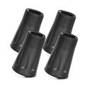 4-Piece Pack Rubber Tips for Trekking Poles - Replacement Pole Tip Protectors Fits Most Standard Hiking Poles