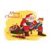 Ambesonne Christmas Jigsaw Puzzle Happy Santa Moment Joyous Heirloom-Quality Fun Activity for Family Durable Cardboard 1000 pcs Pastel Yellow Multicolor