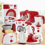 YMH Kids Educational Coffee Maker Bread Machine Mini Home Appliance Pretend Play Toy