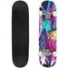 Abstract seamless chaotic pattern with urban geometric elements Outdoor Skateboard Longboards 31 x8 Pro Complete Skate Board Cruiser