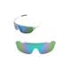 Walleva Emerald Polarized Replacement Lenses for POC Half Blade Sunglasses