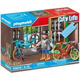 Playmobil City Life E-Bike Workshop Building Set 70674