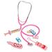 Children s medical equipment play house simulation doctor toy set pink Kids Pretend Play Doctor Toy Set Simulation Hospital Equipment Kit Educational Game Role Play Gift for Kids Pink New