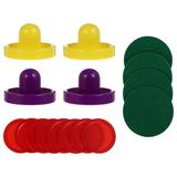 NICEXMAS 1 Set of Air Hockey Pusher Air Hockey Puck Replacement Accessory for Game Table