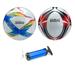 Xcello Sport Size 3 Soccer Ball Assorted Colors with Pump (Pack of 2)