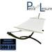 Petra Leisure 12Ft. Powder Coated Galvanized Steel Arc Hammock Stand w/Single Person Beige Bed. New Indoor/Outdoor Design(Brown)