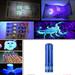 Kiplyki Wholesale Mini Aluminum UV Ultra Violet 9 LED Flashlight Blacklight Torch Light Lamp