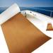 TFCFL EVA Foam Flooring 35.4 x 94.5 Teak Sheet Decking Marine for Fish Boat RV Car Yacht Non-Slip Self-Adhesive Flooring Mat Pad(Brown )