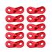 HGYCPP 10 Pcs Aluminum Alloy Tent Rope Tensioners Camping Non-Slip Cord Lock Buckles Dual Holes Wind Rope Peanut Stopper