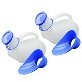 2 Sets of 1000 ML Universal Urinal Male Female Urine Funnel Camping Hiking Travel Urination Device Outdoor Potty Pee Funnel Stan