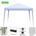 BaytoCare 10 x10 Ez Pop Up Wedding Party Tent Folding White with Carry Bag