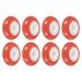 Uxcell 2.5 OD Inline Skate Wheels 82A Skate Replacement for Single Row Skate Red White 8 Pack