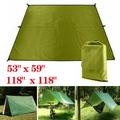 Rain Tarp Shelter Sun Sunshade Awning Canopy Beach Camping Waterproof Sun-proof Tent Cover Rain Fly Awning Anti UV Protection Umbrella Lightweight 83 x59 for Fishing Beach Picnic