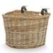 Willow Bicycle Bike Basket with Faux Leather Buckles - 12in