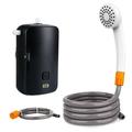 Meterk 2022 Portable Camping Shower Outdoor/Indoor Electric Shower with Battery Powr Display 2 Mode 4400mAh USB Rechargeable Fast Charging 8.2ft for Camping Beach Swimming Outdoor Traveling Hiking