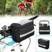 Bike Basket Front Bag Bicycle Handlebar Bag with Mesh Pockets Bicycle Accessories for Riding Picnic Camping Hiking Travel