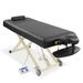 Saloniture Professional Electric Lift Massage Table - Includes Headrest Face Cradle and Bolster - Black