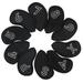 Deago 10Pcs/Pack Meshy Golf Iron Covers Set Golf Club Head Cover Fit Most Irons Callaway Ping Taylormade Cobra