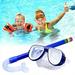 Kids Snorkel Set Children Anti-Fog Diving Mask Swimming Goggles Semi-Dry Snorkel Equipment Swimming Gear for Youth Boys Girls