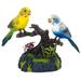 Talking Parrot Bird Toy Cute Electronic Pets with Recording Repeats What Say Playback Function Pen Holders Office Home Decor Ornament Kids Realistic Animal Toys Gift