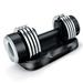 Costway 5-in-1 25Lbs Weight Adjustable Dumbbell W/Anti-Slip Fast Adjust Turning Handle