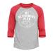 Shop4Ever Men s My Retirement Plan Fishing Raglan Baseball Shirt Small Heather Grey/Red