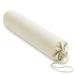 Saloniture Flannel Cylinder Pillow Case Cover for Massage Table Bolsters - 30 x 6 Inch with Drawstring Closure Natural