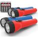 EVEREADY LED Flashlight Multi-Pack Bright and Durable Super Long Battery Life Use for Emergencies Camping Outdoor Batteries Included Red Blue Bright White 6.2 x 3.9 x 2.8