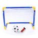 Portable Indoor Football Toy Folding Mini Soccer Ball Goal Post Net Set Child Boys Girls Practical Entertainment Sport Game