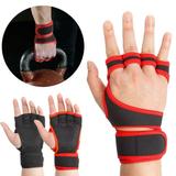 Deago Weight Lifting Workout Gloves with Wrist Wraps for Men and Women - Great for Gym Fitness Cross Training Hand Support & Weightlifting