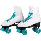 C7skates Quad Roller Skates | Great for Outdoor Use | Many Color Varieties (Teal Youth 1)