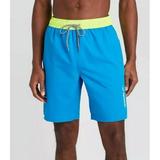 Speedo Men s 9 Marina Swim Shorts - Blue/Yellow-Small