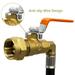 Aibecy Propane Refill Adapter Hose 39.3in Propane Extension Hose Propane Refill Hose with ON-Off Control Valve For Outdoor Camping Cooking Accessories