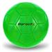 Barocity Soccer Ball - Premium Boys and Girls Official Match Ball with Cool Reflective Rainbow Hex Pattern Durable Indoor Outdoor Training Practice Playtime and Games - Iridescent Green Size 4